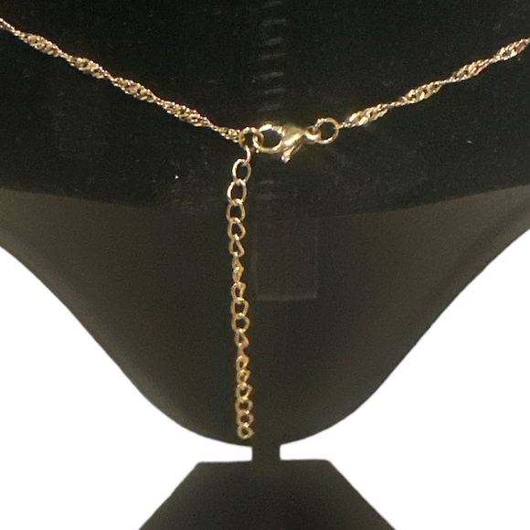 Authentic Luxury Charm (LV)-Gold/Pink 0.75"-.050”
LV both sided, unbranded Chain - Picture 3 of 13